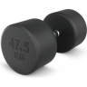 Гантель круглая UNIX FIT PRO обрезиненная 47,5 кг DBRND47_5PBKx2